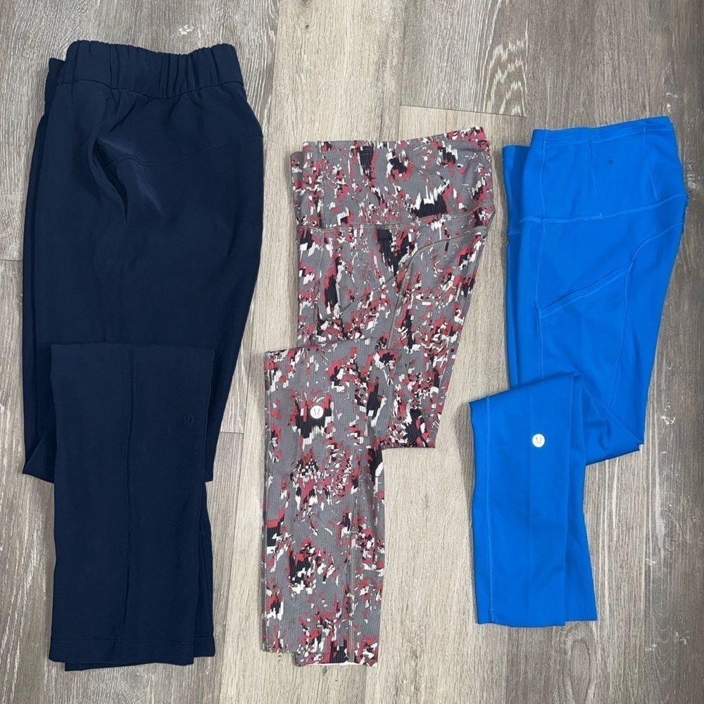 lululemon bundle 1 pants & 2 leggings size 0-2